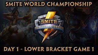 Smite World Championship Day 1 Match 5  Lower Bracket Game 1 [upl. by Emelin560]