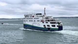 Wightlink Victoria of Wight departing Portsmouth ￼Hampshire England Wednesday 3rd 2024 [upl. by Tynan]