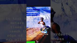 longest slide in fortnite World Record [upl. by Alemaj]