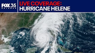 Tracking Hurricane Helene Live coverage as storm targets Florida [upl. by Naihtsirc195]