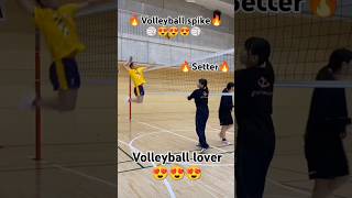 😍Setter 💥volleyball 🏆volleyballpractice🔥 volleyballlovers volleyballspiketrainingdrills🔥🔥 [upl. by Doowron]