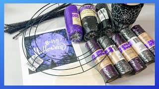 Easy Halloween Wreath DIY  Dollar Tree Wreath  Easy Wreath Method [upl. by Attaynek774]