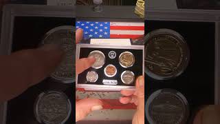 225th Anniversary Enhanced Uncirculated Coin Set 2017 US Mint shorts coin americancoin [upl. by Akkimat]