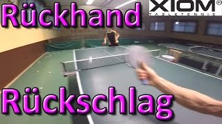 Rückhand Rückschlag Tutorial  Tischtennis [upl. by Eilatan]