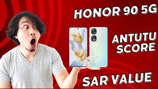 Honor 90 5g antutu benchmark and sar value [upl. by Graner]