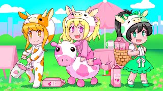 Three BABY WITCHES Help STRAWBERRY COW in Adopt Me Roblox Roleplay [upl. by Fox]