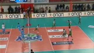 PanathinaikosIraklis 32 Greek volley cup semifinal [upl. by Desirae]