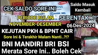 Info Cair PKH Bpnt Hari IniMenyusul Cair Sore Ini Sampai Tengah Malam KKS Bank Ini Buruan Ambil Ya [upl. by Salsbury810]