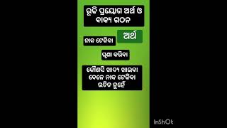 ରୂଢି ପ୍ରୟୋଗ ଅର୍ଥ odia grammar [upl. by Wendt]