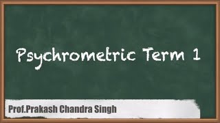 Psychrometric Term 1  Air Conditioning  GATE Refrigeration and Air Conditioning  CSE [upl. by Dobbins]