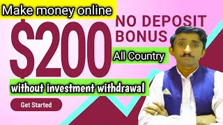 200 No deposit bonus crypto without investment make money online Live withdrawal proof [upl. by Kerman396]