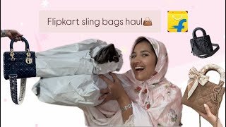 quotFlipkart Sling Bags Haul  Affordable amp Trendy Bags Reviewquot [upl. by Macnair]