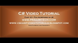 Part 23  C Tutorial  Polymorphism in cavi [upl. by Fini885]