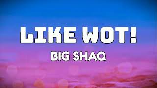 BIG SHAQ  LIKE WOT LYRICS [upl. by Ynahpit]