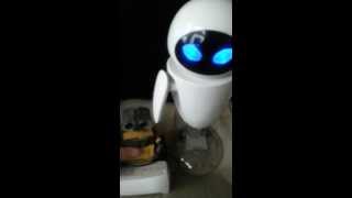 Pixar WallE And Eve Robot Toys Review [upl. by Ahsiryt]