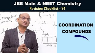 Coordination compounds  Revision Checklist 34 for JEE amp NEET Chemistry [upl. by Aikat]