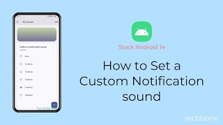 How to Set a Custom Notification sound Android 14 [upl. by Hana]