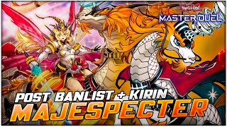 Majespecter Deck Post Banlist ft KirinNEW Supports Majespecter Draco Ryu YuGiOh Master Duel [upl. by Jessabell496]