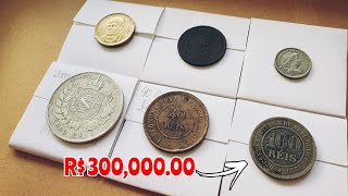 Vou ti mostrar 6 moedas antigas que valem um verdadeiro tesouro na numismatica vídeo único galera [upl. by Namien]