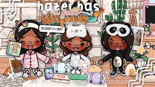 ۫  ⟡ ➸ Hazel has a FALL SLEEPOVER ₊˚๑ 🪵✨💤  VOICED 📢  Toca Boca Life World 🌎 [upl. by Nagyam]