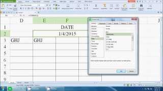 How to set automatic date change formula in excel sheet [upl. by Ancel650]