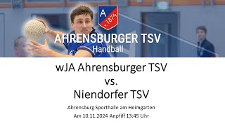 Handball wJA Ahrensburger TSV vs Niendorfer TSV am 10112024 [upl. by Conias]