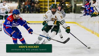 Mens Hockey Vermont vs Umass Lowell 111524 [upl. by Laith26]