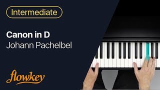 Johann Pachelbel – Canon in D flowkey Piano Tutorial [upl. by Adnamal]