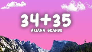 Ariana Grande  3435 Lyrics [upl. by Anaed]