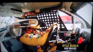 Kyle Busch pissed off at Jimmie Johnson Martinsville 2010 [upl. by Lise]