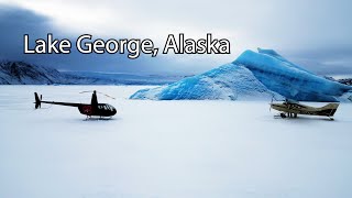 Landing a Ski Plane on Lake George  Glacial Ice  Alaska  Geoff Oliver [upl. by Gerda]