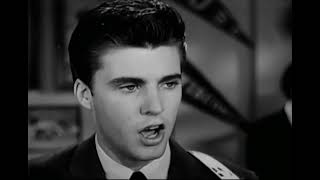 Ricky Nelson  Lonesome Town  TV Show The Adventures of Ozzie and Harriet 1958 [upl. by Secnarfyram575]