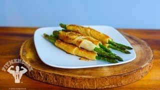 Turkeywrapped Asparagus in 30 seconds for Game Day  Esparrago envuelto con pavo [upl. by Brantley]