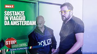 Un uomo che fa sempre avanti e indietro con Amsterdam viene fermato  Stop Border Control Fiumicino [upl. by Bernt]