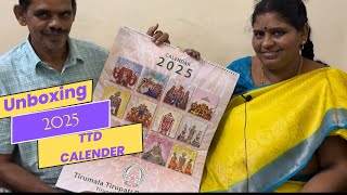 Unboxing 2025 TTD calendar in telugu [upl. by Baler278]