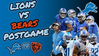 LIONS VS BEARS POSTGAME WEEK 13 [upl. by Wilie]