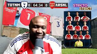 Stricto Reaction To Gabriel GOAL Spurs 0  1 ARSENAL  strictostrict [upl. by Atela]