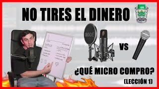 ¿Cuál es EL MEJOR MICRO para GRABAR VOCES o INSTRUMENTOS Curso de SONIDO GRATIS LECCION 1 [upl. by Anytsyrk]