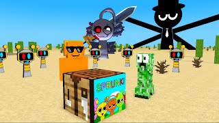 Minecraft Mobs  Crafting Incredibox Sprunki  Minecraft Animation [upl. by Siladnerb219]