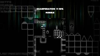 MOBILE Exasperation 710 geometrydash gddemon gdlayout extremedemon gameplay demonlevel [upl. by Sumer]