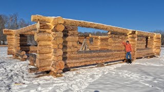 1 Year of Building My Log Home  1561sqft Build By Rookie Builder [upl. by Doolittle576]