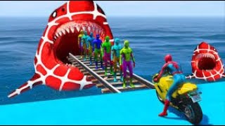 GTA 5 EPIC RAGDOLL SHOW SPIDERMAN VS COLOUR MINIONS FALLS amp FAILS LIVE gta live gta5 shortsfeed [upl. by Block]