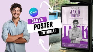 Conference Poster Canva tutorial Poster Making tutorial canva [upl. by Marucci]