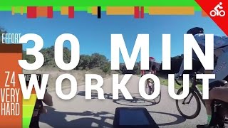 30 MIN live action cycling workout SUFFERFEST STYLE RIDEALONG [upl. by Annovy]