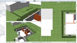 Geländeplanung für Architekten  Gelände Böschungen bearbeiten [upl. by Atnaloj225]