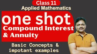 One Shot Series  Compound Interest amp Annuity  Applied Maths Class 11  Gaur Classes [upl. by Wilen]