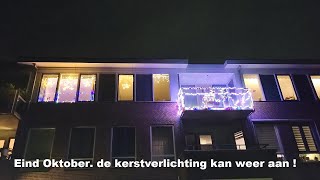 Eind Oktober De kerstverlichting kan weer aan [upl. by Aryahay11]