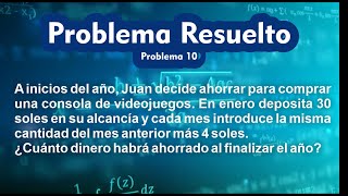 PROBLEMA DE PROGRESIONES ARITMÉTICAS Prof Carlos Sánchez [upl. by Bonn]