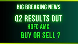 HDFC AMC Q2 Results  HDFC AMC Share News q2results [upl. by Gwenora811]