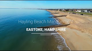 Hayling Beach Management  Eastoke Hampshire 2024 [upl. by Walling]